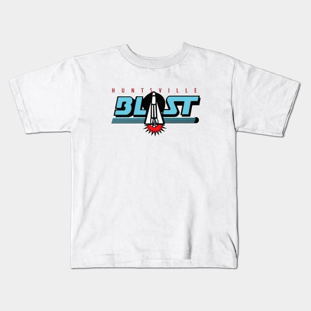 Defunct Huntsville Blast ECHL Hockey 1993 Kids T-Shirt by LocalZonly